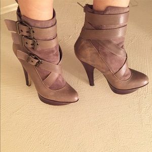 Tan ankle boots